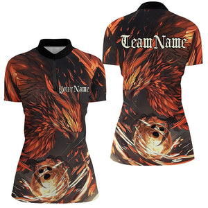 Custom Phoenix Bowling Shirts For Women, Phoenix Bowling Team Jerseys Team Outfits IPHW7664