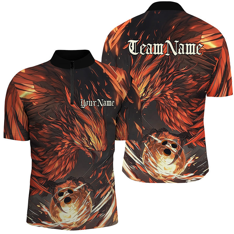 Custom Phoenix Bowling Shirts For Men, Phoenix Bowling Team Jerseys Team Outfits IPHW7664