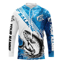 Load image into Gallery viewer, Chinook Salmon Fishing Custom Long Sleeve Performance Shirts, Saltwater Salmon Fishing Shirts IPHW6308