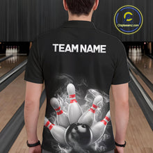 Load image into Gallery viewer, Custom Smoke Bowling Shirts For Men, Bowling Uniform Team Bowling Jerseys IPHW7373