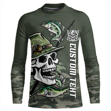 Load image into Gallery viewer, Skull Fisherman Custom Long Sleeve Tournament Fishing Shirts, Skull Performance Fishing Jerseys IPHW6344