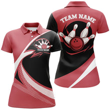 Load image into Gallery viewer, Custom Bowling Uniforms Red Bowling Shirts For Women, Classic Retro Bowling Team Shirt IPHW7397