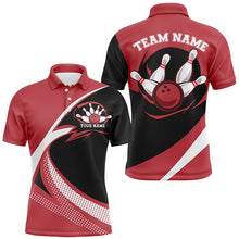 Load image into Gallery viewer, Custom Bowling Uniforms Red Bowling Shirts For Men, Classic Retro Bowling Team Shirt IPHW7397