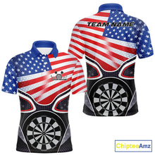 Load image into Gallery viewer, Personalized Team Name Patriotic US Flag Dart Team Jerseys, Dart Uniform Dart Players Outfit For Kids And Adult IPHW10408
