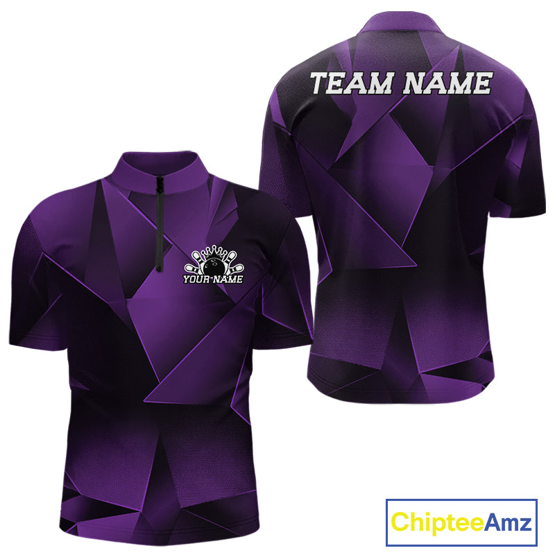 Purple and black sports jersey with customizable text on a white background