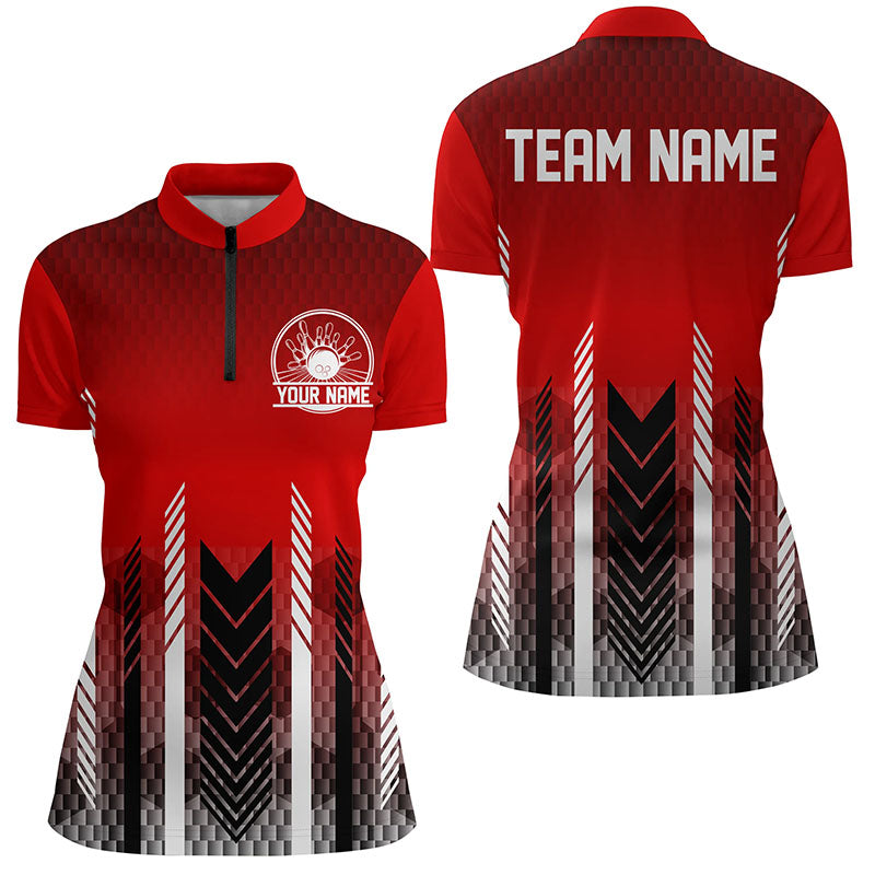 Custom Bowling Jerseys With Name For Women, Personalized Bowling Team Shirts IPHW4969