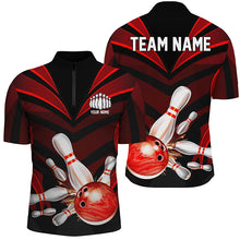 Load image into Gallery viewer, Red Bowling Jersey Strike Bowling Team Shirts, Custom Bowling Uniforms For Men And Women IPHW7105