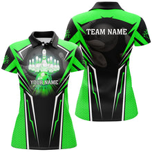 Load image into Gallery viewer, Custom Green Bowling Polo Shirts For Men, Strike Bowling Team Jerseys Bowlers Outfits IPHW5226