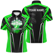 Load image into Gallery viewer, Custom Green Bowling Polo Shirts For Men, Strike Bowling Team Jerseys Bowlers Outfits IPHW5226