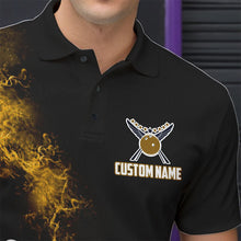Load image into Gallery viewer, Custom Yellow Bowling Polo Shirts For Men Bowling Team Jerseys Bowling League Shirts IPHW8882