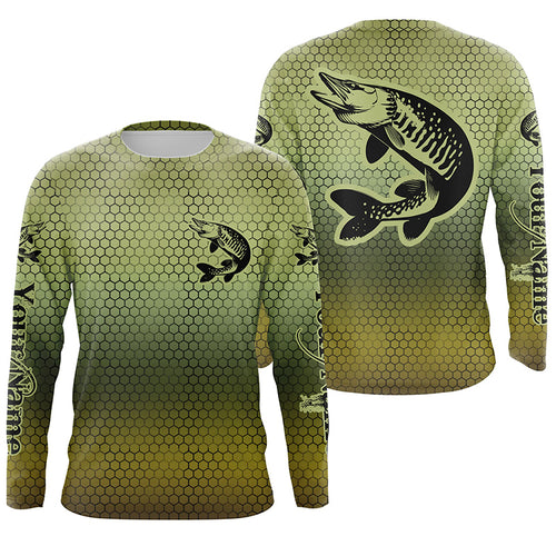 Musky Fishing Custom Long Sleeve Tournament Shirts, Muskie Fishing Jerseys For Men And Women IPHW6412