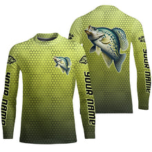 Load image into Gallery viewer, Crappie Fishing Custom Long Sleeve Tournament Fishing Shirts, Crappie Fisherman Fishing Jerseys IPHW6414