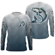 Load image into Gallery viewer, Striped Bass Fishing Custom Long Sleeve Tournament Fishing Shirts, Striper Fisherman Fishing Jerseys IPHW6417