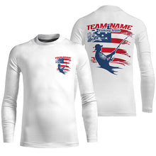 Load image into Gallery viewer, Custom Patriotic Fisherman Long Sleeve Tournament Fishing Shirts, Patriotic Fishing Team Jerseys IPHW6609