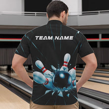 Load image into Gallery viewer, Custom Break Glass Bowling Quarter-Zip Shirts For Men, Bowling League Shirt Team Uniform IPHW8900