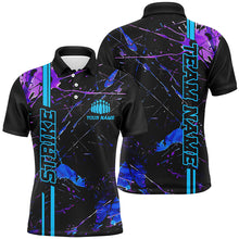 Load image into Gallery viewer, Custom Blue And Purple Strike Bowling Shirts For Men And Women, Camo Bowling Team Jerseys IPHW6425