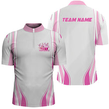 Load image into Gallery viewer, Pink Bowling Shirts For Men And Women, Custom Name Bowling Uniforms Bowling Jerseys IPHW6957