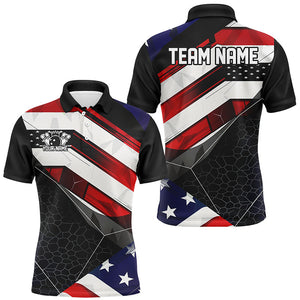 Personalized American Flag Bowling Polo Shirts For Men And Women,  IPHW6961