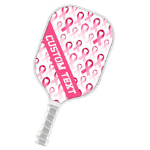 Load image into Gallery viewer, Pink Ribbon Pattern Custom Pickleball Paddle, Breast Cancer Awareness Pickleball Paddles IPHW7501