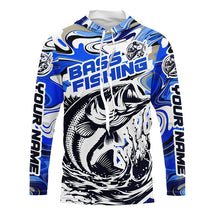 Load image into Gallery viewer, Personalized Bass Fishing Tournament Long Sleeve Fishing Shirts,Bass Fishing Jerseys IPHW5787