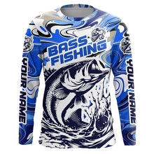 Load image into Gallery viewer, Personalized Bass Fishing Tournament Long Sleeve Fishing Shirts,Bass Fishing Jerseys IPHW5787