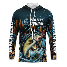 Load image into Gallery viewer, Walleye Fishing Customized Long Sleeve Tournament Fishing Shirts, Walleye Fishing Jerseys IPHW6632