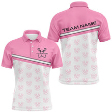 Load image into Gallery viewer, Pink Bowling Shirts For Men, Bowling Uniform Custom Bowling League Shirts IPHW6962