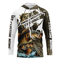 Load image into Gallery viewer, Custom Smallmouth Bass Fishing Long Sleeve Tournament Fishing Shirts, Smallmouth Fishing Jerseys IPHW6453