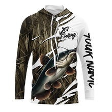 Load image into Gallery viewer, Catfish Fishing Custom Camo Long Sleeve Fishing Shirts, Catfish Fishing Tournament Apparel IPHW7197