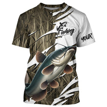 Load image into Gallery viewer, Catfish Fishing Custom Camo Long Sleeve Fishing Shirts, Catfish Fishing Tournament Apparel IPHW7197