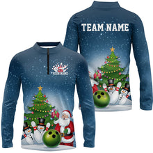 Load image into Gallery viewer, Custom Christmas Bowling Shirts For Men, Funny Santa Xmas Bowling Tournament Shirt Bowler Gift IPHW7977