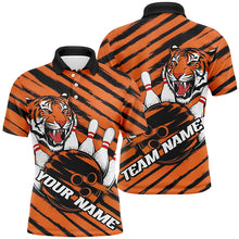 Load image into Gallery viewer, Custom Tiger Bowling Shirts For Men, Tiger Bowling Team Shirt Bowler Uniform Outfits IPHW7981