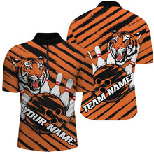 Load image into Gallery viewer, Custom Tiger Bowling Shirts For Men, Tiger Bowling Team Shirt Bowler Uniform Outfits IPHW7981