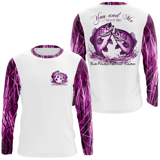 You And Me We Got This Personalized Valentine'S Day Matching His And Her Fishing Shirts | Pink Camo IPHW5793