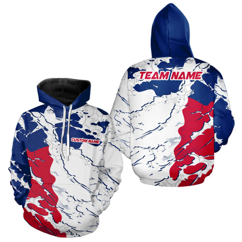 Bowling Ball Pattern Texas Flag Custom Bowling Men And Women Hoodie Shirts, Patriotic Bowling Jerseys IPHW6494