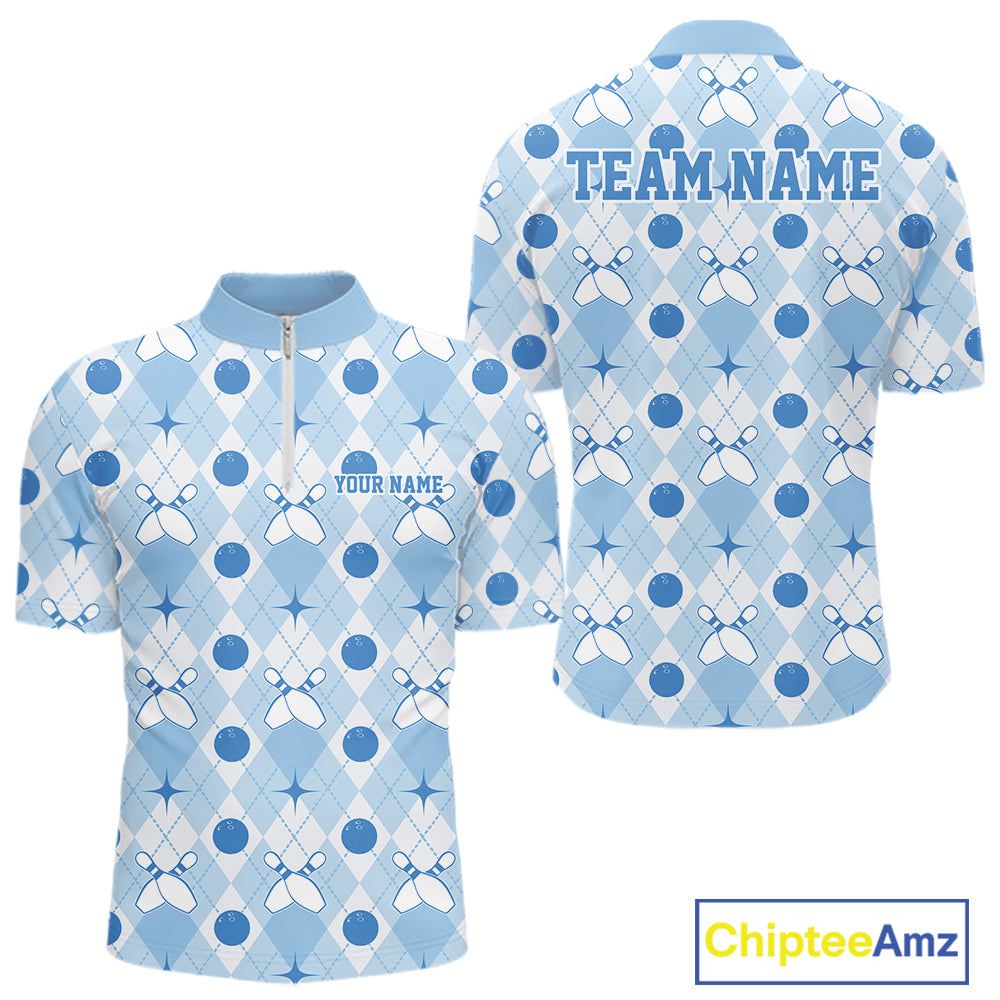 Close-up fabric detail of lightweight 100% polyester quick-dry bowling shirt