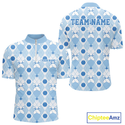 Close-up fabric detail of lightweight 100% polyester quick-dry bowling shirt