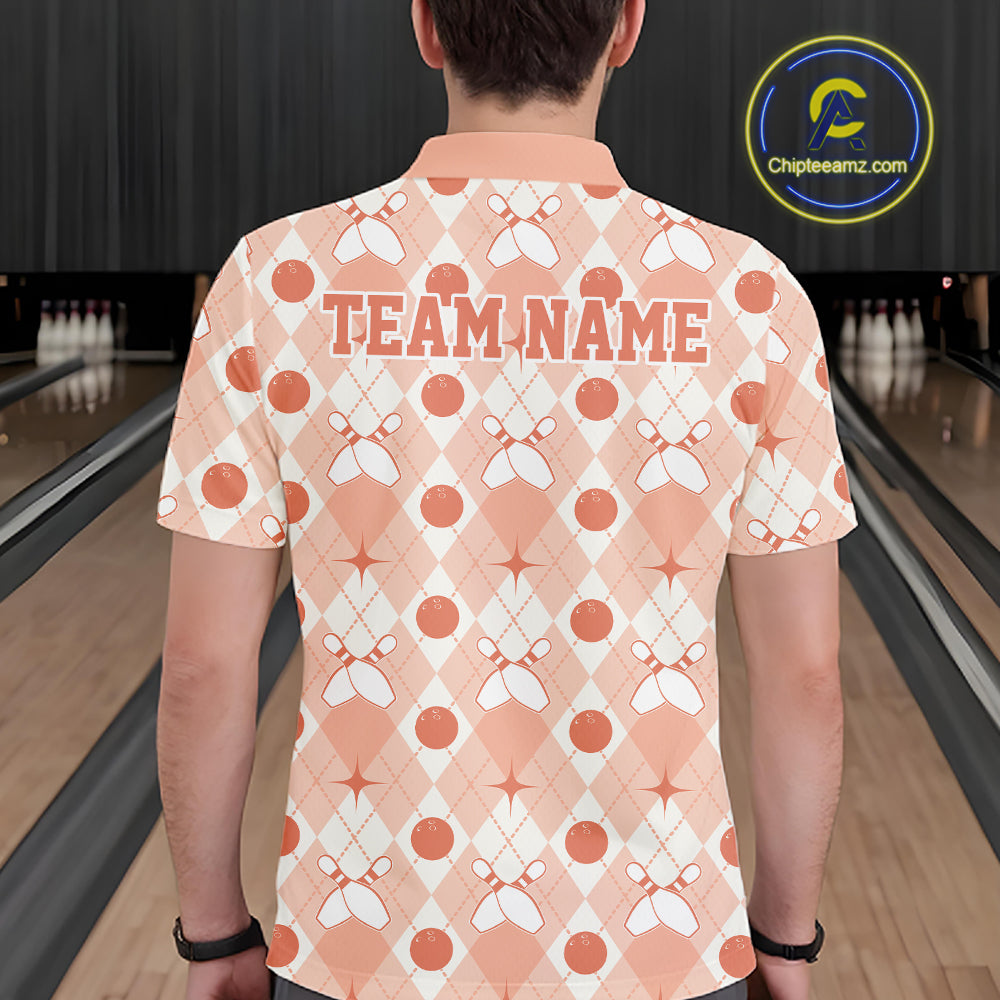 Close-up fabric detail of lightweight 100% polyester quick-dry bowling shirt