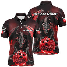 Load image into Gallery viewer, Custom Red Dragon Bowling Team Shirts For Men, Bowling Tournament Bowler Uniform Outfits IPHW7988