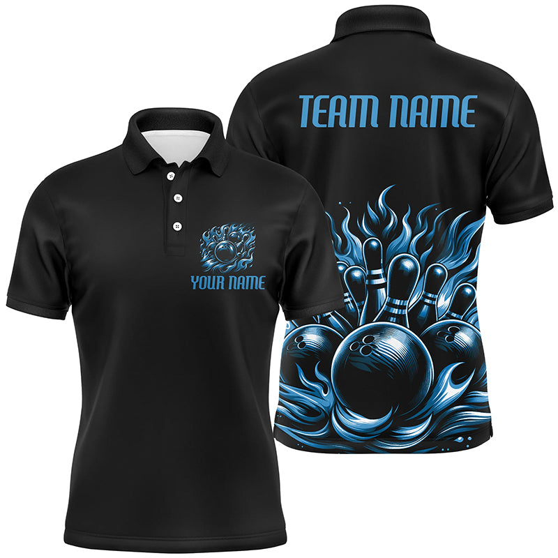 Personalized Multi-Color Bowling Polo, Quarter-Zip Shirts For Men, Women And Kids, Custom Bowling Team Jerseys IPHW5913