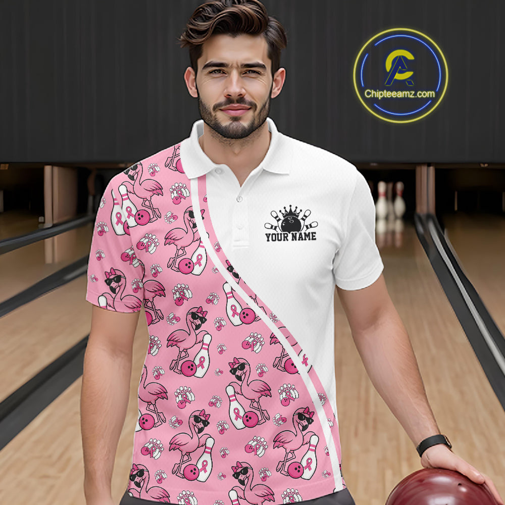 Close-up fabric detail of lightweight 100% polyester quick-dry bowling shirt