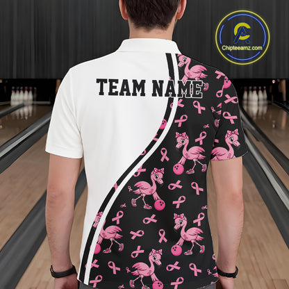 Close-up fabric detail of lightweight 100% polyester quick-dry bowling shirt