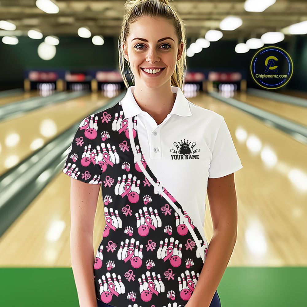 Close-up fabric detail of lightweight 100% polyester quick-dry bowling shirt