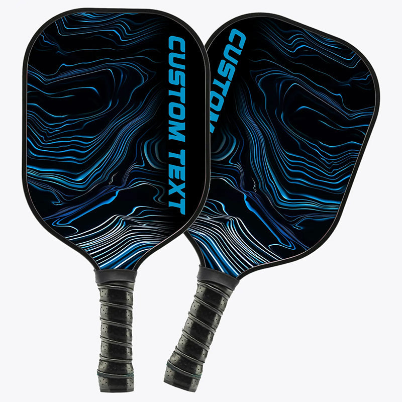 Personalized Blue Pickleball Paddles With Name, Pickleball Tournaments Paddle For Team, Pickleball Gifts IPHW7231