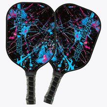 Load image into Gallery viewer, Blue And Pink Paint Splatter 3D Printed Custom Pickleball Paddles, Pickleball Gifts For Men And Women IPHW7220