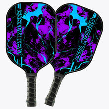 Load image into Gallery viewer, Blue And Purple Paint Splatter 3D Printed Custom Pickleball Paddles, Pickleball Gifts For Men And Women IPHW7221