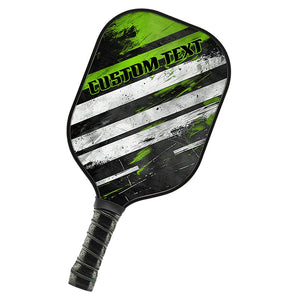 Black And Green Custom Pickleball Paddle For Pickleball Team Members,  Personalized Pickleball Racket Gifts IPHW7229