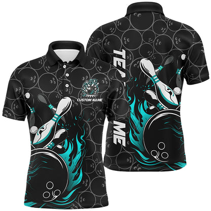 Personalized Multi-Color Strike Bowling Team Shirts, Bowling Ball And Pins Bowling Jerseys Unisex Bowlers Outfit IPHW5933