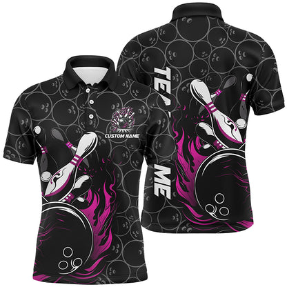 Personalized Multi-Color Strike Bowling Team Shirts, Bowling Ball And Pins Bowling Jerseys Unisex Bowlers Outfit IPHW5933