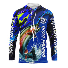 Load image into Gallery viewer, Personalized Rainbow Trout Long Sleeve Fishing Shirts, Trout Fly Fishing Jerseys IPHW6536